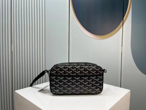 GOYARD CAP VERT CROSSBODY GOYARDINE BLACK 23CM - Image 6