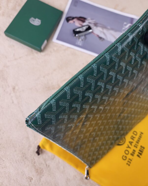 GOYARD SÉNAT MM POUCH GREEN 36CM SENAT2MGMTY09CL09P - Image 4