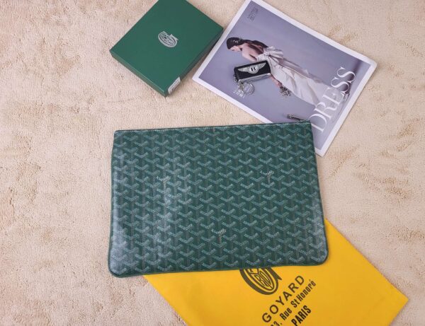 GOYARD SÉNAT MM POUCH GREEN 36CM SENAT2MGMTY09CL09P - Image 6