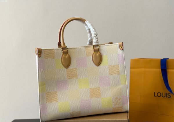 LOUIS VUITTON ONTHEGO MM DAMIER CANVAS PEACH 33CM - Image 2