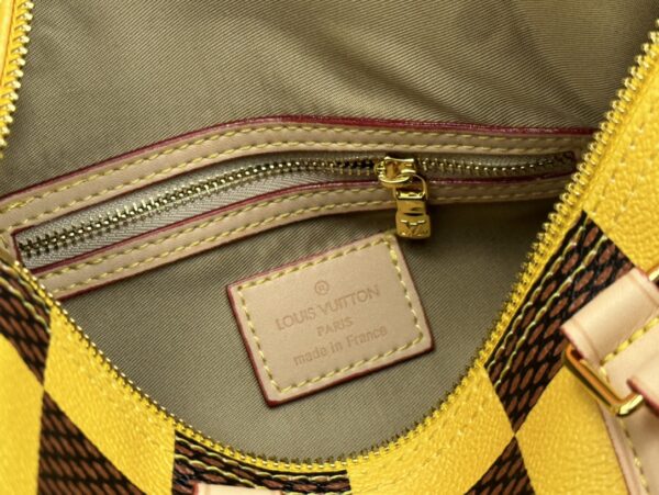 LOUIS VUITTON SPEEDY 25 BANDOULIÈRE DAMIER POP YELLOW 25CM N40584 - Image 3