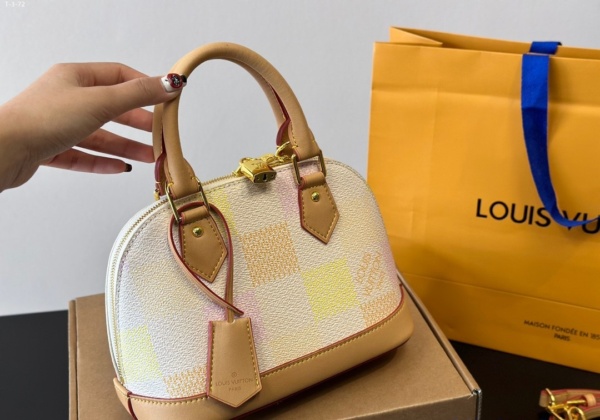LOUIS VUITTON ALMA BB DAMIER CANVAS PEACH 23CM N40516 - Image 4