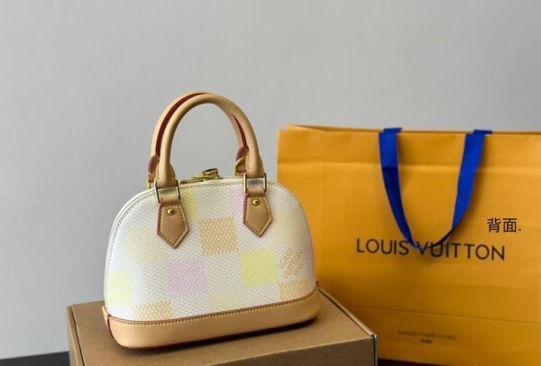 LOUIS VUITTON ALMA BB DAMIER CANVAS PEACH 23CM N40516 - Image 6