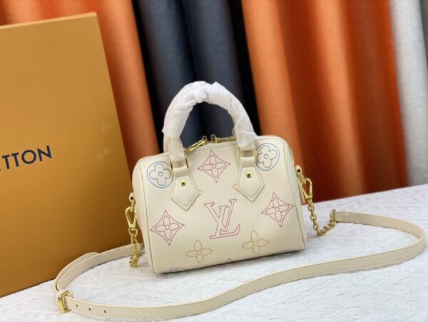 LOUIS VUITTON SPEEDY BANDOULIÈRE MONOGRAM EMPREINTE 20CM M46667 - Image 7