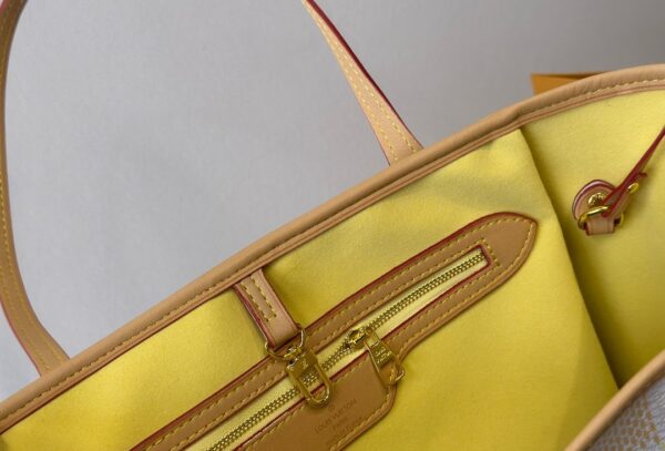 LOUIS VUITTON NEVERFULL MM DAMIER CANVAS PEACH 31CM N40668 - Image 8
