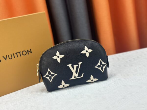 LOUIS VUITTON COSMETIC POUCH PM BLACK 17CM M59086 - Image 8