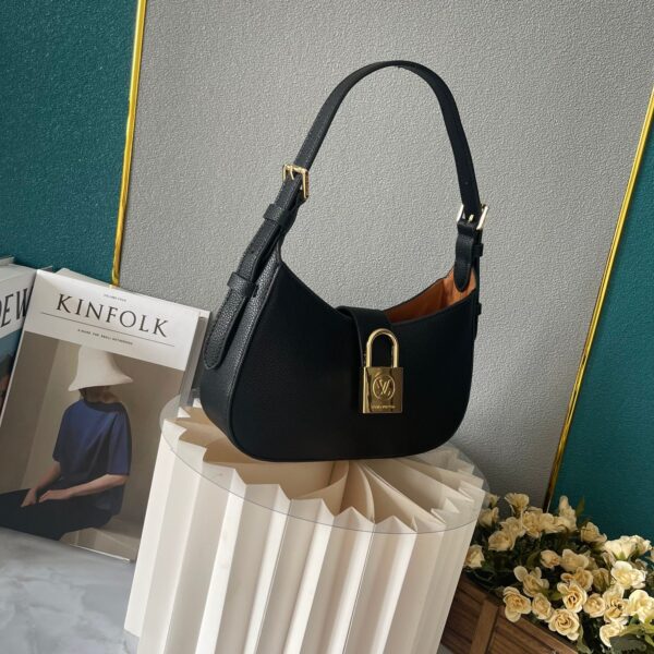 LOUIS VUITTON LOW KEY SHOULDER BAG BLACK 25CM M24611 - Image 9