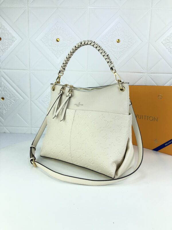 LOUIS VUITTON MAIDA HOBO HANDBAG WHITE 33CM - Image 9