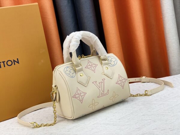 LOUIS VUITTON SPEEDY BANDOULIÈRE MONOGRAM EMPREINTE 20CM M46667 - Image 9