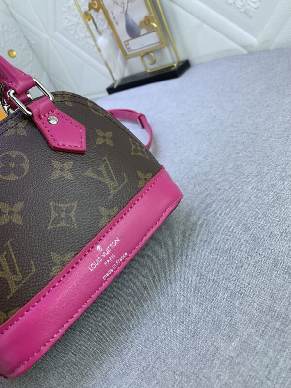 LOUIS VUITTON MINI ALMA MONOGRAM CANVAS MIX WITH PINK 18CM M83206 - Image 7