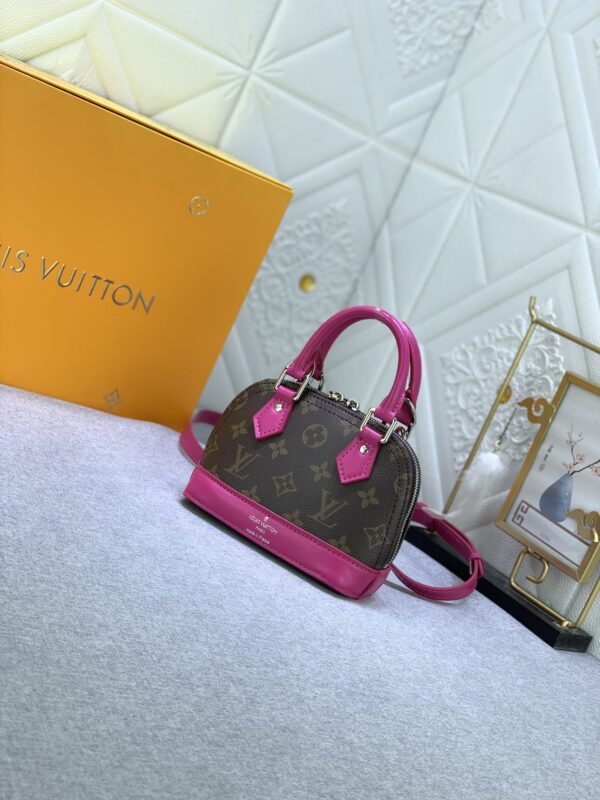 LOUIS VUITTON MINI ALMA MONOGRAM CANVAS MIX WITH PINK 18CM M83206 - Image 2