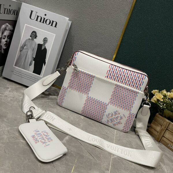 LOUIS VUITTON LV TRIO MESSENGER BAG WHITE 25CM M20665 - Image 2