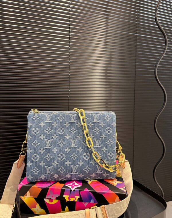LOUIS VUITTON COUSSIN PM BAG DENIM BLUE 26CM M24564 - Image 4