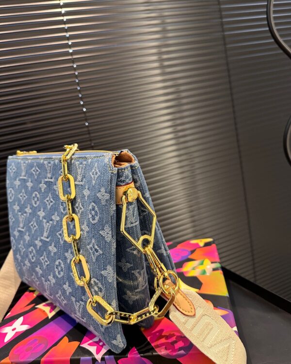 LOUIS VUITTON COUSSIN PM BAG DENIM BLUE 26CM M24564 - Image 6
