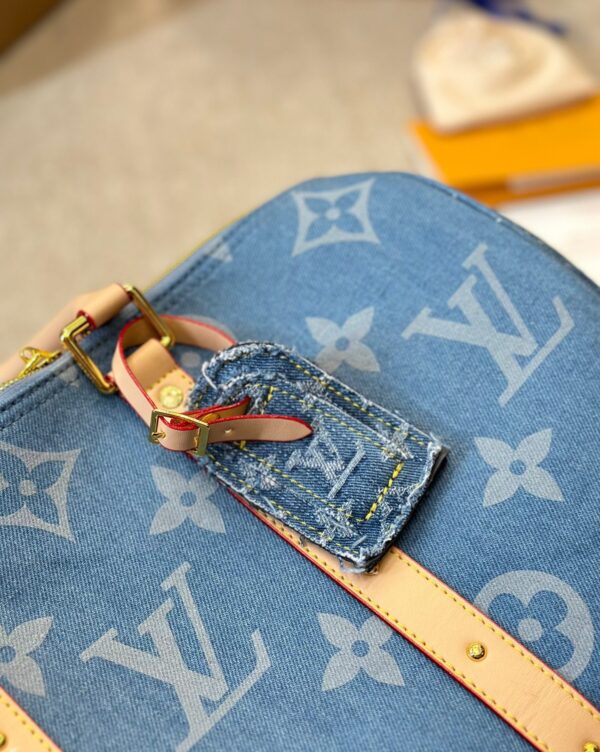 LOUIS VUITTON KEEPALL BANDOULIÈRE DENIM BLUE 40CM M24315 - Image 7