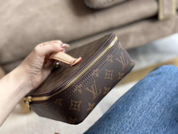 LOUIS VUITTON LV NICE JEWELRY CASE BROWN 23CM - Image 3