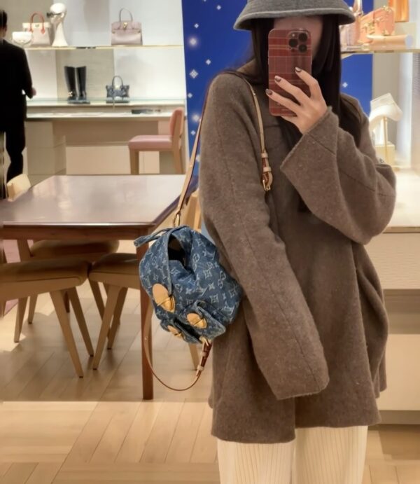 LOUIS VUITTON BACKPACK VENICE DENIM BLUE 20CM M46836 - Image 9
