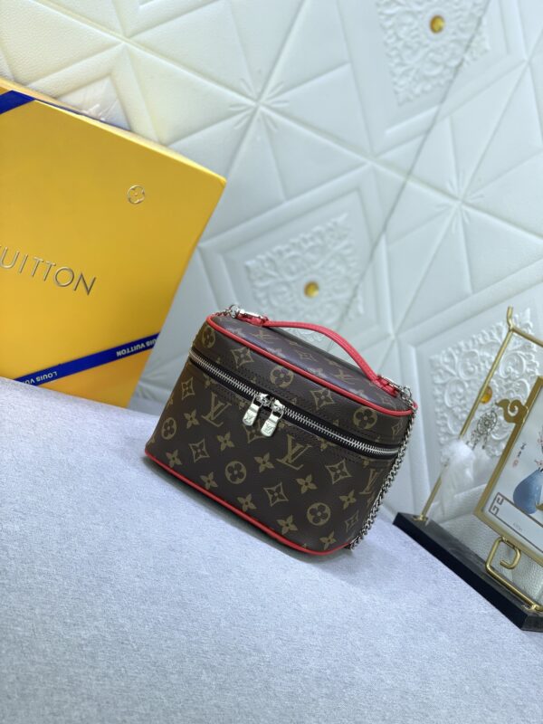 LOUIS VUITTON NICE MINI MONOGRAM CANVAS RED 20CM M46766 - Image 10