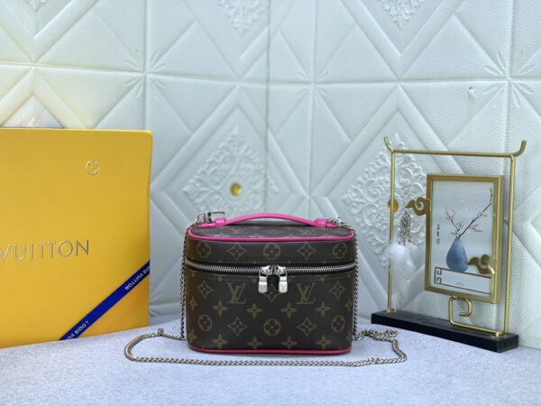 LOUIS VUITTON NICE MINI MONOGRAM CANVAS PINK 20CM M46767 - Image 10