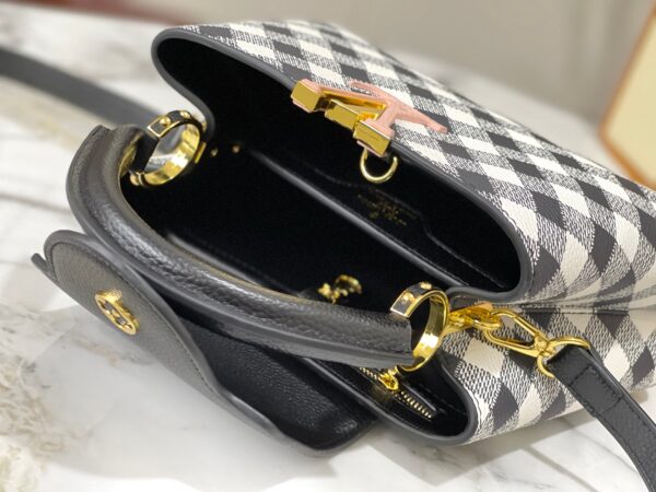 LOUIS VUITTON CAPUCINES BB BAG BLACK 27CM M20716 - Image 9