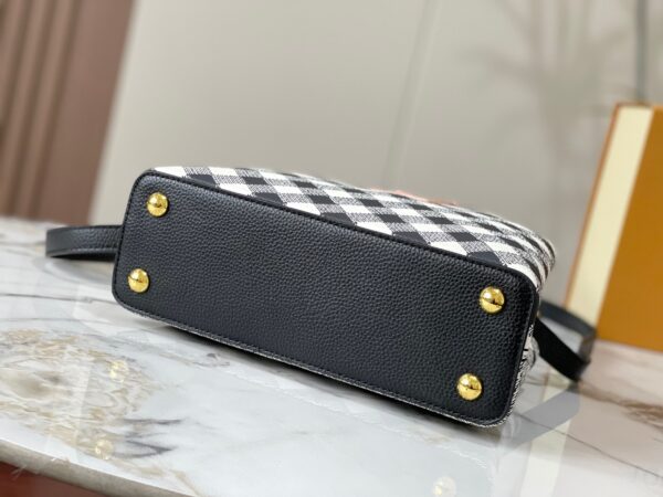 LOUIS VUITTON CAPUCINES BB BAG BLACK 27CM M20716 - Image 5