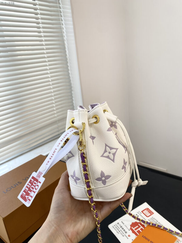 LOUIS VUITTON NOE NANO WHITE WITH PURPLE 17CM M82933 - Image 7