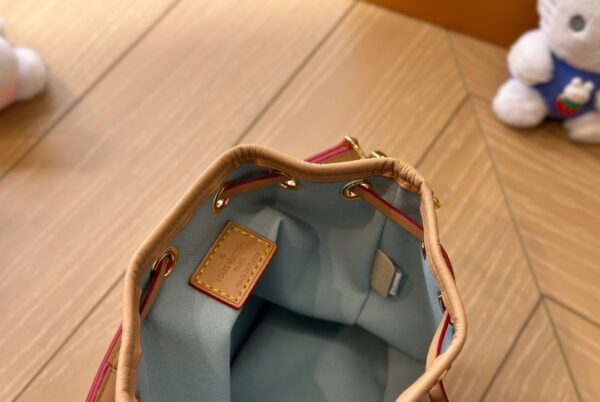 LOUIS VUITTON NANO NOÉ DAMIER CANVAS PISTACHIO 16CM N40640 - Image 8