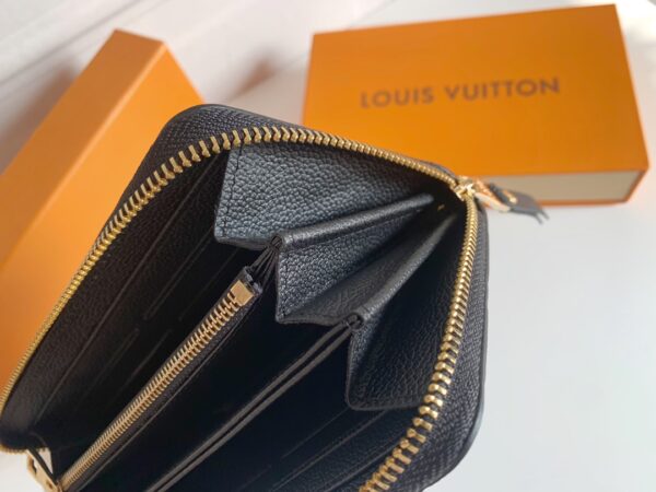 LOUIS VUITTON ZIPPY WALLET BLACK 19CM M61864 - Image 6