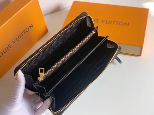 LOUIS VUITTON ZIPPY WALLET BLACK 19CM M61864 - Image 5