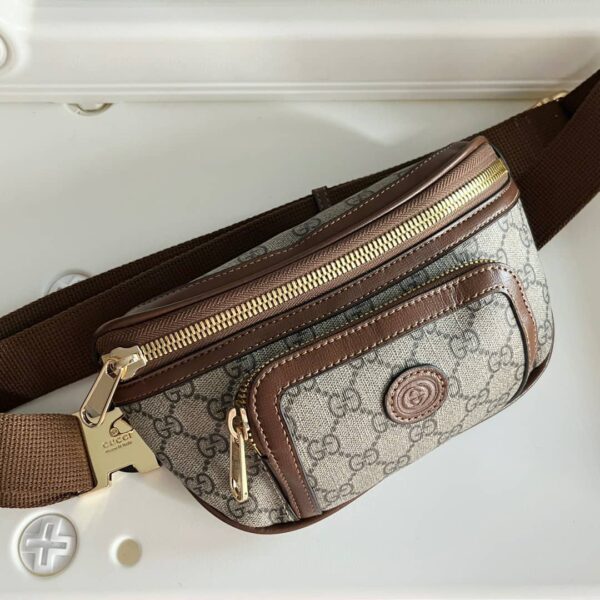 GUCCI BELT BAG GG BROWN 24CM - Image 6