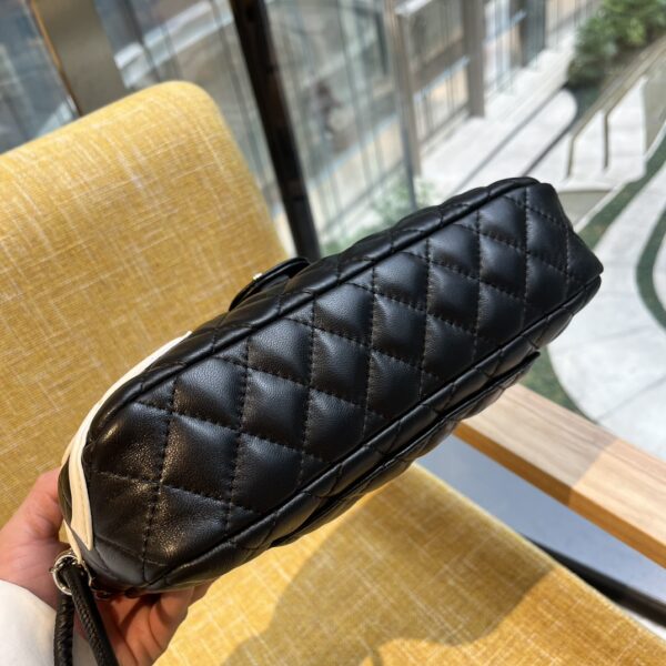 CHANEL CAMBON CAMERA BAG QUILTED LEATHER BLACK 26CM - Image 4