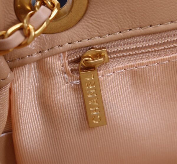 CHANEL MIX ACCORDION CC FLAP BAG QUILTED GLAZED LEATHER PINK 23CM - Image 3