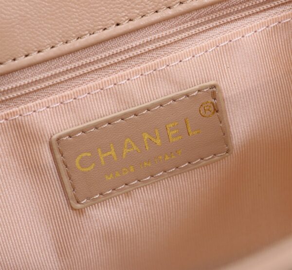 CHANEL MIX ACCORDION CC FLAP BAG QUILTED GLAZED LEATHER PINK 23CM - Image 4