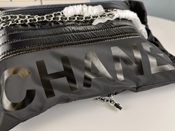 CHANEL COCO SPORT BACKPACK NYLON BLACK 41CM - Image 3