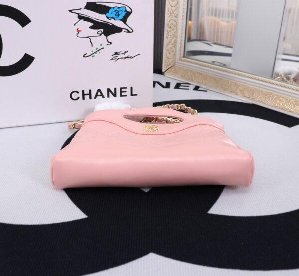 CHANEL SHOPPING BAG SHINY PINK 19CM AS4854 B16220 NW784 - Image 4