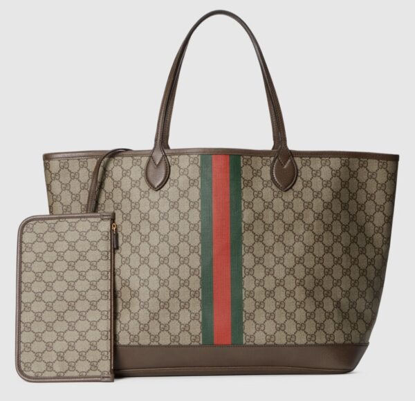 GUCCI BROWN OPHIDIA GG LARGE TOTE BAG 40CM - Image 8