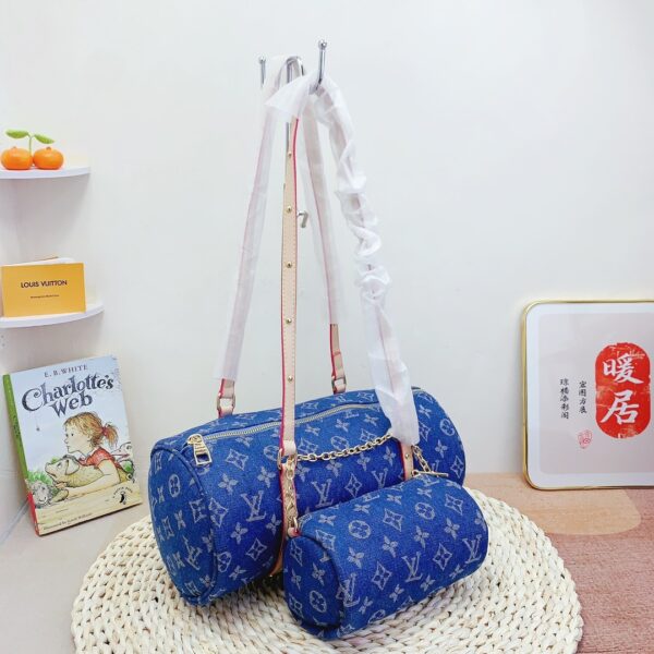 LOUIS VUITTON PAPILLON MONOGRAM DENIM BLUE 29CM M46830 - Image 3