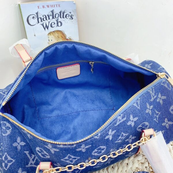LOUIS VUITTON PAPILLON MONOGRAM DENIM BLUE 29CM M46830 - Image 5