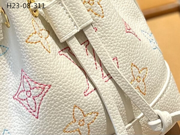 LOUIS VUITTON NANOE HANDBAG WHITE 16CM M23088 - Image 6
