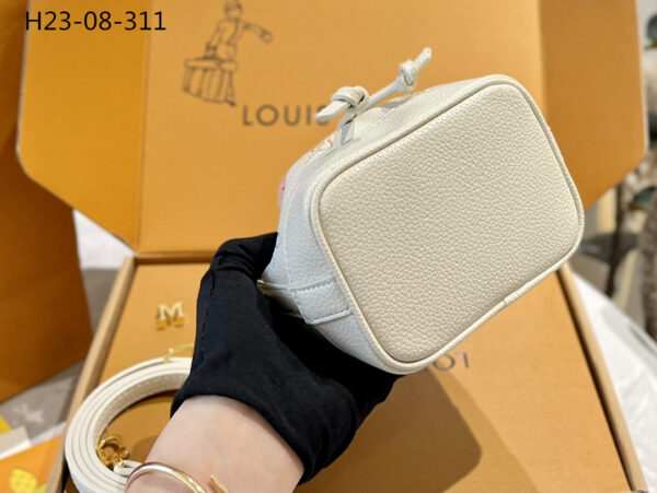 LOUIS VUITTON NANOE HANDBAG WHITE 16CM M23088 - Image 4