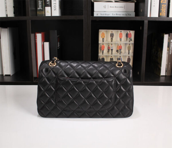 CHANEL CLASSIC FLAP BLACK GOLD HARDWARE 25CM - Image 5