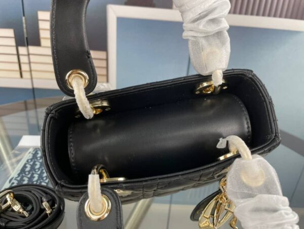 DIOR MINI LADY BAG CANNAGE BLACK 17CM M0505ONGE M900 - Image 10