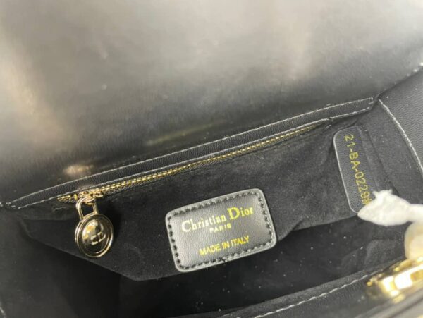 DIOR MINI LADY BAG CANNAGE BLACK 17CM M0505ONGE M900 - Image 9