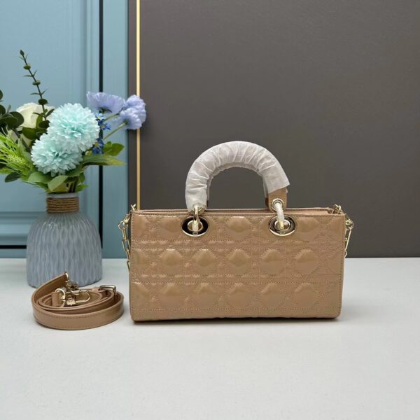 DIOR MEDIUM LADY D JOY BAG CANNAGE BEIGE 26CM M0540ONGE M51U - Image 4