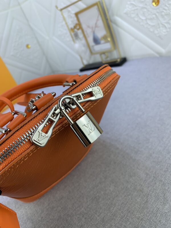 LOUIS VUITTON ALMA BACKPACK EPI LEATHER ORANGE 20CM M25104 - Image 5
