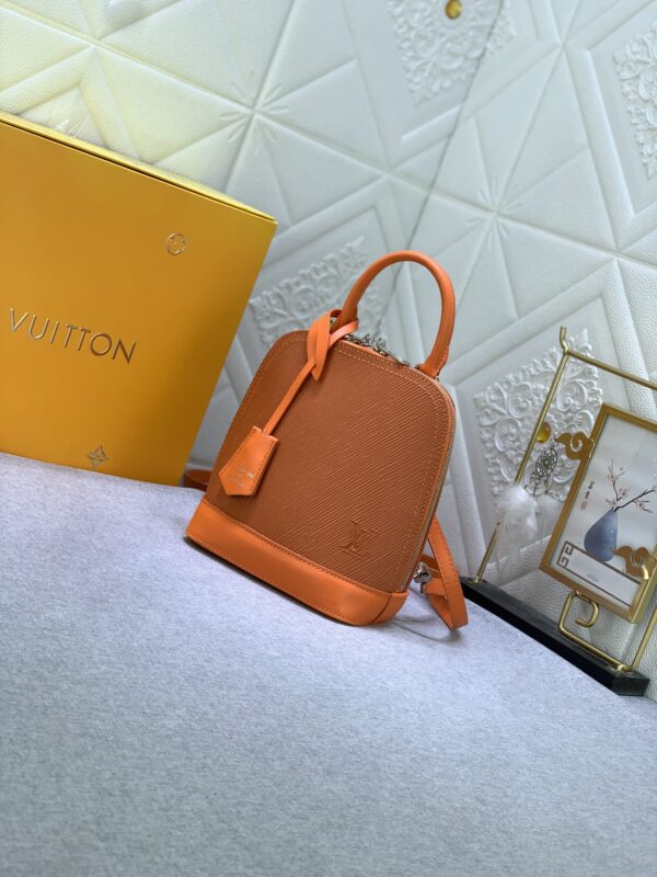 LOUIS VUITTON ALMA BACKPACK EPI LEATHER ORANGE 20CM M25104 - Image 10