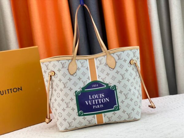 LOUIS VUITTON NEVERFULL MM MONOPANAME COATED CANVAS OCHER 32CM M23501 - Image 3