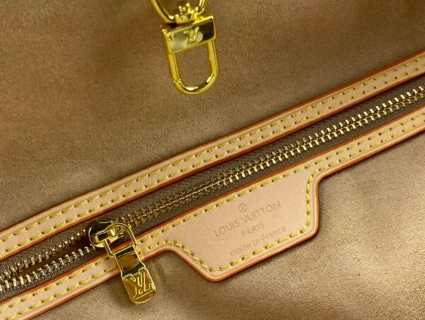LOUIS VUITTON NEVERFULL MM MONOPANAME COATED CANVAS OCHER 32CM M23501 - Image 9