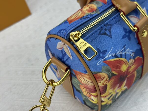 LOUIS VUITTON KEEPALL BANDOULIERE 25 BRIGHT BLUE 25CM M24999 - Image 7
