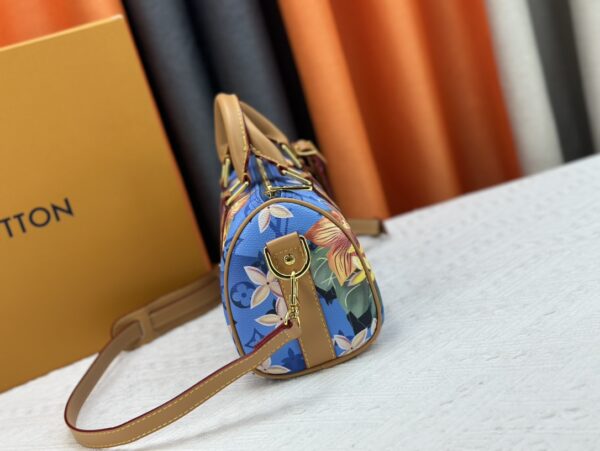 LOUIS VUITTON KEEPALL BANDOULIERE 25 BRIGHT BLUE 25CM M24999 - Image 4